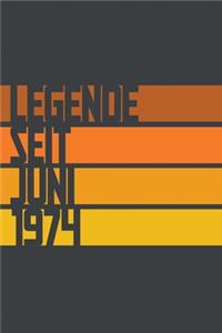 Legende seit Juni 1974