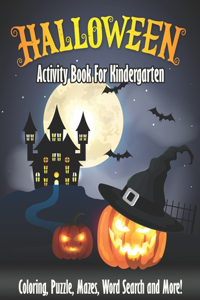 Halloween Activity Book For Kindergarten