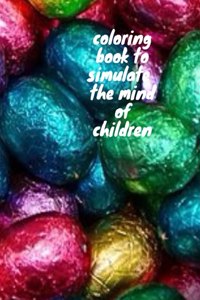 coloring book to simulate the mind of children