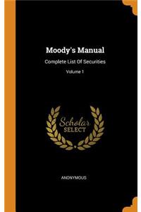 Moody's Manual