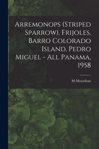 Arremonops (striped Sparrow), Frijoles, Barro Colorado Island, Pedro Miguel - All Panama, 1958