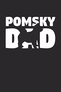 Pomsky Notebook 'Pomsky Dad' - Gift for Dog Lovers - Pomsky Journal