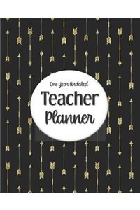One Year Undated Teacher Planner