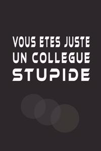 Vous Etes Juste Un Collègue stupide