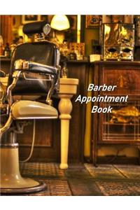 Barber Appointment Book: Hourly Appointment Book