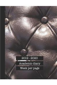 2019 - 2020 Academic diary week per page