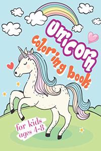 Unicorn Coloring Book for Kids Ages 4-8