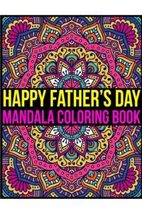 Happy Father's Day Mandala Coloring Book