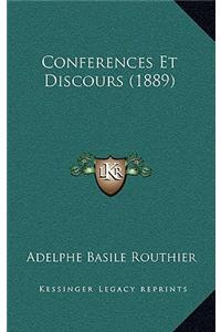 Conferences Et Discours (1889)