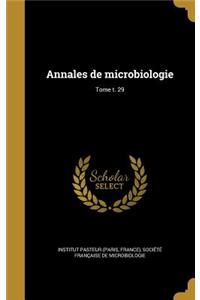 Annales de Microbiologie; Tome T. 29