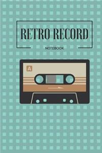 Blank Book Retro Record Notebook Ideas Memo