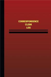 Correspondence Clerk Log (Logbook, Journal - 124 pages, 6 x 9 inches)