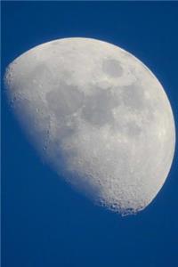 Beautiful View of the Moon at Daytime Journal