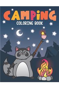 Camping Coloring Book