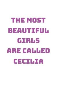 Cecilia Girl Woman Notebook