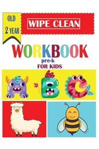 wipe clean workbook pre-k for kids old 2 year