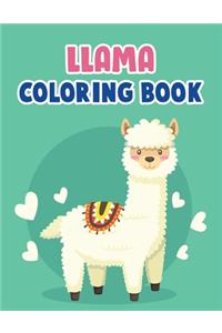 Llama Coloring Book