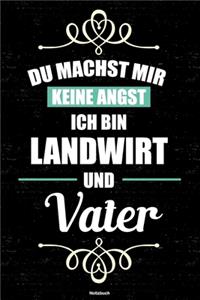 Du machst mir keine Angst ich bin Landwirt und Vater Notizbuch