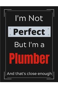 I'm Not Perfect But I'm Plumber And that's close enough