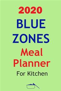 2020 Blue Zones Meal Planner For Kitchen