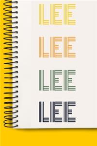Name LEE A beautiful personalized