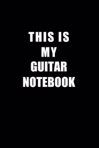 Notebook For Guitar Lovers