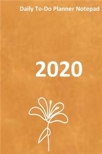 Daily to-do planner notepad 2020