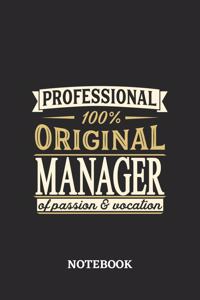 Professional Original Manager Notebook of Passion and Vocation