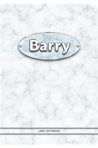 Barry - Lined Notebook