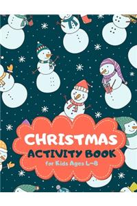 Christmas Activity Book for Kids Ages 4-8