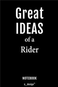 Notebook for Riders / Rider: awesome handy Note Book [120 blank lined ruled pages]