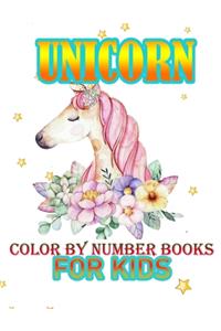 Unicorn Color By Number Books For Kids
