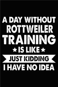 A Day Without Rottweiler Training Is Like Just Kidding I Have No Idea