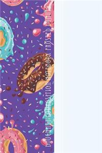 Doughnut Composition Notebook Frosted Donuts: Yummy Frosted Donuts Flying Through Space 6 X 9 Graph Ruled Paper Notebook, Appreciation Gift, Quote Journal or Diary - Unique Inspirational Gift for Friend or Family