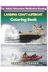 LANDING CRAFT+LIFEBOAT Coloring book for Adults Relaxation Meditation Blessing