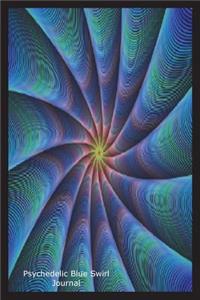 Psychedelic Blue Swirl Journal