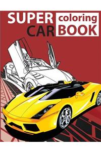 Super Car Coloring Book