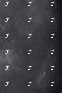 Monogram J Pattern 2019 Daily Planner Monogram J Chalkboard 384 Pages