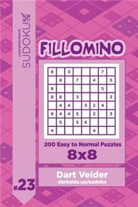 Sudoku Fillomino - 200 Easy to Normal Puzzles 8x8 (Volume 23)