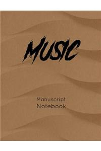 Music Manuscript Notebook