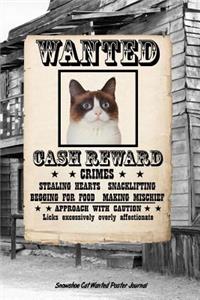 Snowshoe Cat Wanted Poster Journal