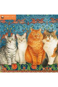 Ivory Cats Wall Calendar 2019 (Art Calendar)