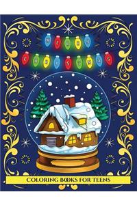 Coloring Books for Teens (Merry Christmas)