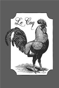 Le Coq Rooster Notebook Journal