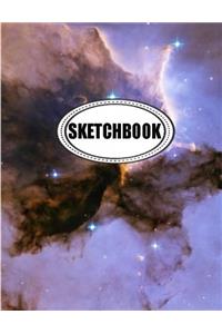 Sketchbook : Space 01: 120 Pages of 8.5 x 11 Blank Paper for Drawing, Doodling or Sketching (Sketchbooks)