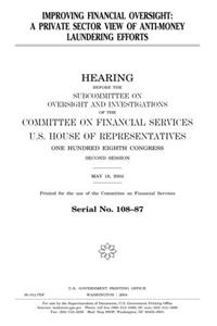 Improving Financial Oversight