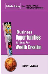 Business Opportunities & Ideas For Wealth Creation