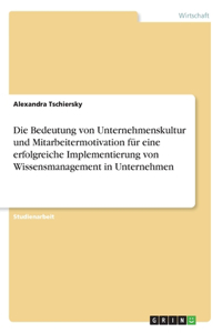 Bedeutung von Unternehmenskultur und Mitarbeitermotivation für eine erfolgreiche Implementierung von Wissensmanagement in Unternehmen