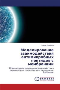 Modelirovanie Vzaimodeystviya Antimikrobnykh Peptidov S Membranami