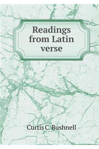 Readings from Latin Verse